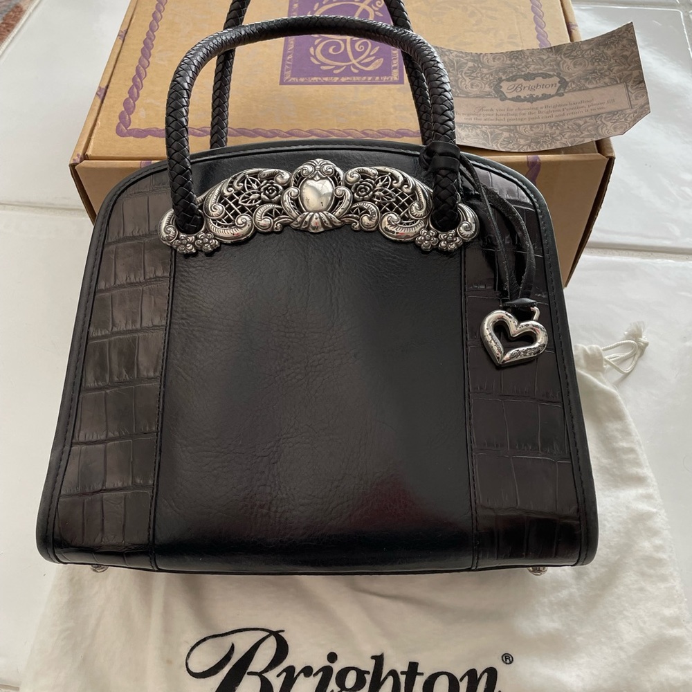 Brighton Black Chantilly Sachel